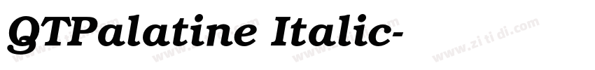 QTPalatine Italic字体转换